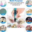 Uolor 3-Speed Cordless Mini Drill Pen, Rechargeable DIY Electric Hand Drill with 10 Small Drill Bits, Micro Drill Set for Jewelry Making Stone Plastic Resin Keychains