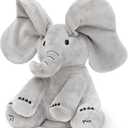 Tippi Peek a Boo Elephant Toy - Interactive Singing Elephant Teddy with Flapping Ears - for Newborn Baby Boys or Girls - Peekaboo Soft Toy for Babies 0-12 Months +