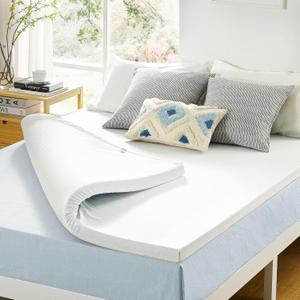 Best Price Mattress 3 Inch Gel Memory Foam Mattress Topper with Cover, CertiPUR-US Certified, Dorm Essentials, King