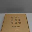 Decorative Wall Clock,Silent Non-Ticking Quality Quartz Movement Battery Operated,Large Wall Clocks for Living Room Kitchen Home Bathroom Bedroom Wall Decor,16x16inch, Gold