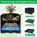 2 Pack Raised Garden Bed Planter Box with Trellis, 57" Self-Watering Tomato Planter with Trellis, Tomato Cage Plant Support for Climbing Plants Vegetable Vine Flowers Patio Outdoor Indoor