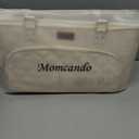 MOMCANDO Diaper Bag Tote with Dividers, Zipper, Top Cover and Strap, Larger Size with insulated storage bag - Beige