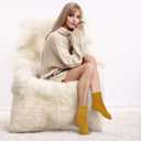 Eurzom 10 Pairs Socks Womens Crew Elastic Ankle Length Cotton Socks Aesthetic Cute Lightweight Low Cut Gifts for Women (One Size, Bear)