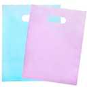 Choice Marts Merchandise Bags Pastel Pink & Pastel Blue Color 200 Count 9"x12" Size 1.5Mil Thick