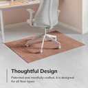 Anji Mountain 54" x 40" Rug'd Office Chair Mat for Carpet & Hardwood Floor, Burlington Terracotta