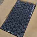 AIRHOP 0.56in Thick 96 Sq Ft Exercise Equipment Mats, 24 Tiles Upgraded Rubber Top with High Density EVA Foam, Large Interlocking Puzzle Gym Flooring for Home Gym, Heavy Weight Workout, 24 x 24in (Black/White)