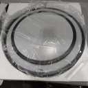 DLLT 48W Dimmable LED Ceiling Light Fixture Flush Surface Mount, 20 Inch Round Remote Control Lighting, 3 Light Color Changeable for Dining Room, Living Room, Bedroom, Office, Hotel (Black)