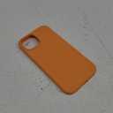 ORNARTO Compatible with iPhone 15 Case 6.1, Slim Liquid Silicone 3 Layers Full Covered Soft Gel Rubber Phone Case, Anti-Scratch Shockproof Protective Cover 6.1 Inch, Marigold