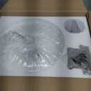 Semi Flush Mount Ceiling Light, 11.8" Vintage Clear Glass Ceiling Lights, 1-Light Mid Century Modern Drum Close to Ceiling Light Fixtures for Bedroom Kitchen Entryway Hallway Porch Foyer