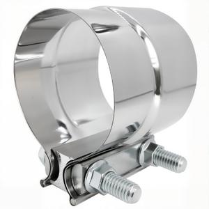 3 inch Exhaust Clamp Stainless Steel Muffler Band Clamps for 3" Inner Diameter to 3" Outer Diameter Turbo Downpipe Exhaust System Repair - 1 Piece
