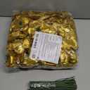 LELEE Rose Head Flowers with Stem - 108pcs Gold Rose Artificial Flowers Bulk - 3.1'' Silk Roses Fake Flower for Wedding Bouquet Party Home Decor DIY Baby Shower Centerpieces Tables Decoration