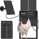 Automatic Chicken Coop Door with Timer & Light Sensor, Solar Chicken Coop Door with Multiple Modes, Automatic Chicken Door with LCD Display