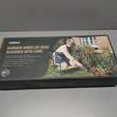 Jardineer Gardening Kneeler and Seat, Foldable Garden Stools for Seniors Gifts, Kneeling Stool and Knee Pad in One Step, Portable Gardening Bench Load Cap 350 lbs with Tools Bag