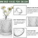 Arme 20 Pcs Bud Vase Set, Mini Vases for Flowers, Small Vintage Glass Vase for Centerpieces, Cute Clear Bud Vases for Home Flower Wedding Decorations
