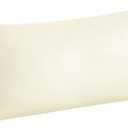 BEDELITE Body Pillow Cover, Rayon Made from Bamboo, Cooling Body Pillow Pillowcase for Hot Sleepers and Night Sweats, Breathable & Silky Soft Full Long Pillow Case Cover (Cream, 20x54 Inches)