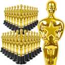 Plastic Gold Star Award Trophies 24 Pack 6 Inch Tall Golden Statue Award for Party Decorations, Party Favors, School Award, Game Prize, Party Prize and Appreciation Gifts