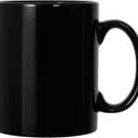 harebe 22 OZ Extra Large Coffee Mug, Smooth Ceramic Boss Giant Tea Cup Big Capacity and Handle for Dad Men, Black