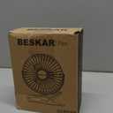 BESKAR USB Clip on Fan, Portable Small Fan with Cord Powered, 3 Speeds Strong Airflow, with Sturdy Clamp, Quiet Personal Desk Fan (Black)