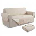 Famhaven Quilted Sofa Slipcover – Reversible Couch Cover Protector with Polka Dot Pattern, Furniture Guard for Dogs, Pets & Kids – Beige / Cream, 
Product Dimensions	74"D x 117"W x 0.25"H