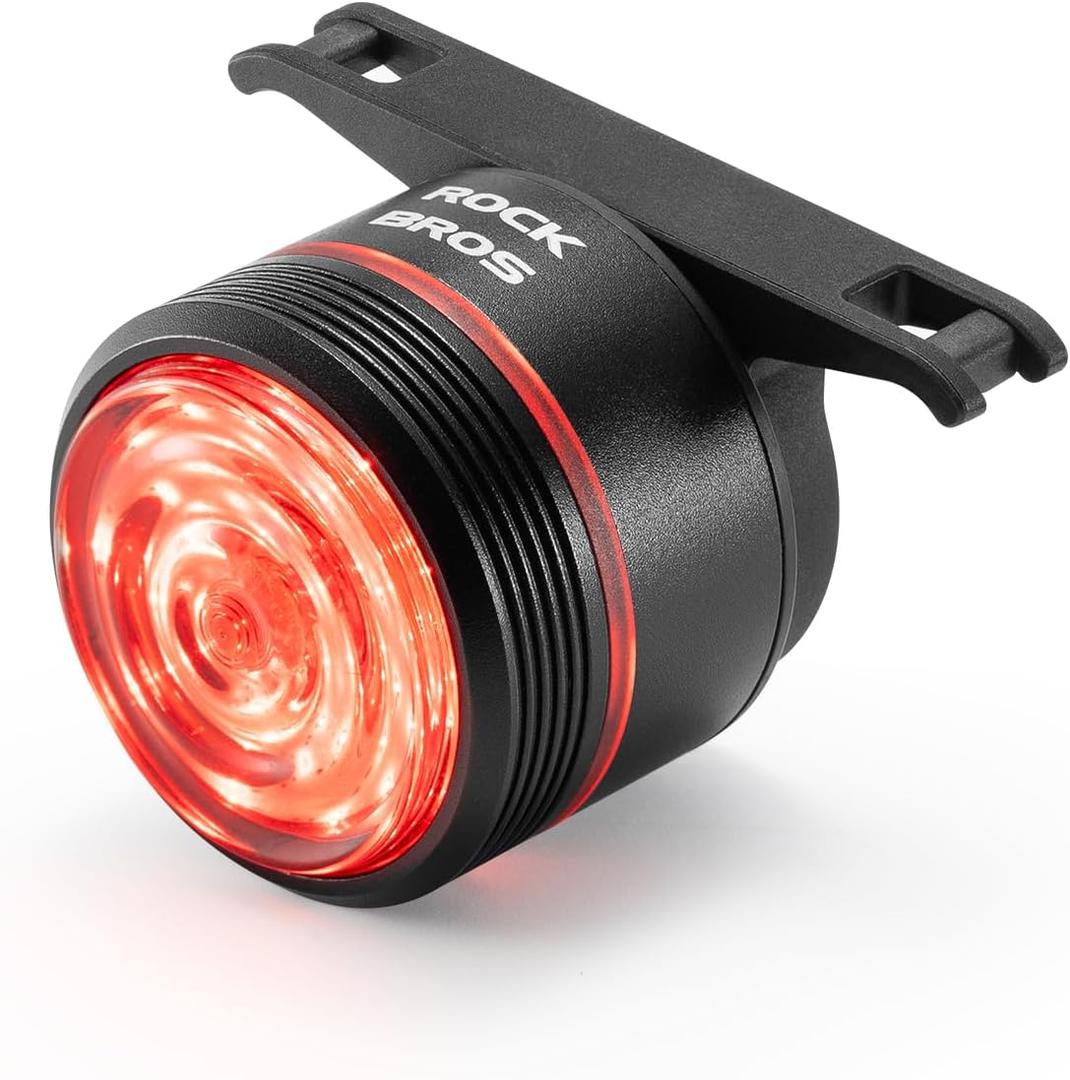 ROCKBROS Bike Tail Light Smart Brake Sensing Rear Bike Light Led Bike Lights,Type C USB Rechargeable,IPX6 Waterproof Bike Light for Night Riding
