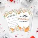 Fall Pumpkin Baby Shower Invitations Floral a Little Pumpkin Is on the Way Baby Shower Invitations Set of 20 Invites with Envelopes