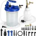 3L Vacuum Brake Bleeder Kit, Vacuum Pump Kit, ABS Brake Bleeding Tool with Large Tank, Lightweight Precision Flow Control System, Suitable for Cars, Motorcycles, Trucks, and SUV