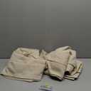 Natural Linen Sheer Curtain 95 inches Long,Pinch Pleat Back Tab Stripe Transparent Voile Window Drapes for Bedroom/Living Room, 2 Panels,40" Width,Linen