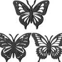 Reallnaive 3 Pcs Cast Iron Trivets for Hot Dishes 8 Inch Butterfly Cast Iron Trivets for Dutch Oven Wood Stove Pots and Pans Hot Pan Holder Dutch Oven Accessories for Pans Pots Dishes or Teapot