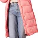 Amazon Essentials womens Lightweight Full-Zip Water-Resistant Long Cocoon Puffer Winter Coat (Medium, Pink)