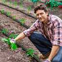 Flat Soaker Hose for Garden Bed, 25FT 1/2" Linkable Consistent Drip Irrigation Hose Save 80% Water Leakproof Heavy Duty Double Layer Sprinkler Garden Hose with Holes