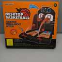 Desktop Basketball Shooting Arcade Game with 6 Balls (3 Orange/3 Blue) Plastic Tabletop Baskball Toy for Kids and Adults Shot Creator 1 to 2 Players Mini Catapult Board Game Indoor Sports Activity
