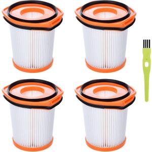 WS642AE Filter Replacement for Shark Wandvac Self-Empty System WS642AE Ultra-Lightweight Powerful Cordless Stick Vacuum (4 Pack)