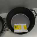 Lodge Cast Iron Double Dutch Oven - Pre-Seasoned 2-in-1 Cast Iron Cookware - Pot & Skillet Combo - Even Heat Retention - Oven-Safe, Versatile Pot - 5 Quart