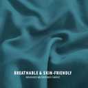 Exclusivo Mezcla Lightweight Reversible Twin Size Comforter Set, Down Alternative Comforter with 1 Pillow Sham, Twin Size Bedding Set for All Seasons, Dusty Teal/Aqua Blue