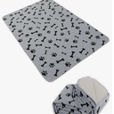 Washable Dog Pee Pads with Puppy Grooming Gloves, Puppy Pads, Reusable Pet Training Pads, Large Dog Pee Pad, Waterproof Pet Pads for Dog Bed Mat, Super Absorbing Whelping Pads  32×42 in (Grey)