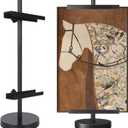 Photo Frame Tabletop Easel Stand-Heavy Duty Tabletop Display Easel, French Style Gold Easel Stand,Picture Frame Stand for Wedding/Art/Photos,Picture Easels (Black, 28inch)