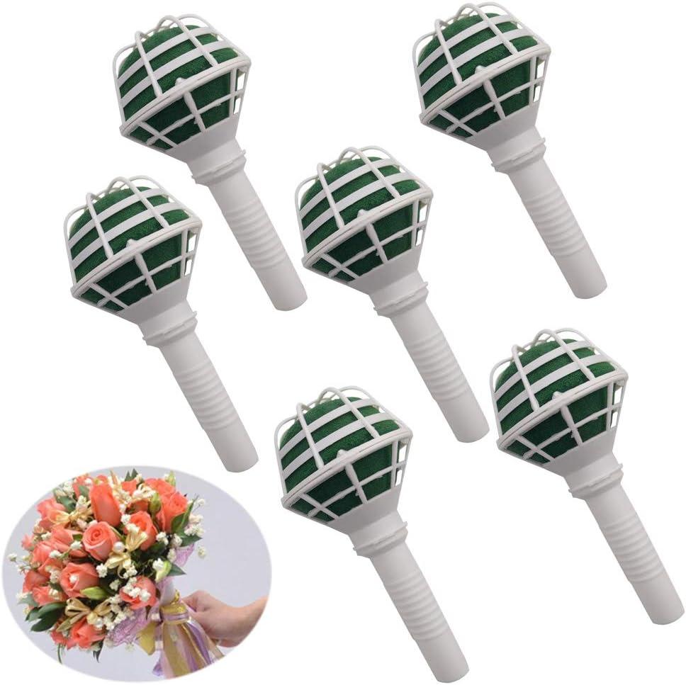 Arlai Box of 6, Bouquet Holders - Bridal Wedding Bouquet Holder Decoration DIY Wedding Bouquet Holder for Artificial Flowers