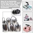 BetterSub Mug Cup Press Heating Transfer Attachment Silica Gel 110V for Heat Press Machine Sublimation Conical (Silver Conical 17oz)