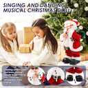 Electric Santa Claus Toy with Shaking Belly and Feet, Singing and Dancing Musical Christmas Doll, Xmas Gift