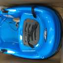 Flybar 12V Glow Bumper Car Ride On Toy - Indoor/Outdoor Toys, Toddler Toys, Bumper Cars, Kids Electric Car, w/ 360 Spins, Multi-Color LED Lights, Max Weight of 100lbs, Age 4-9yrs, Blue