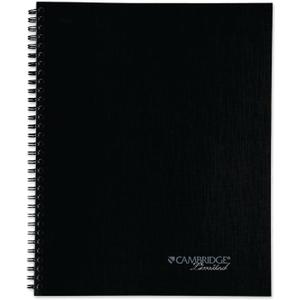 Cambridge Business Notebook, Action Planner, Legal Ruled Paper, 8-1/2" x 11", 80 Sheets, Flexible Soft Touch Cover, Wirebound, Gray (06064)