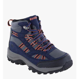 Northside Unisex-Child Rampart Mid Hiking Boots - Lightweight Performance | Suede/Ripstop Nylon Moisture-Wicking Quick Lace-Up Durable TPR Outsole | Kids Hiking Adventure Essential,USA 1, 19cm
