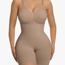 SHAPERX Women's Bra Free Bodysuits Tummy Control Shapewear Mid Thigh Body Shaper with Removable Pads 4XL