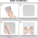 Felt Bulletin Board 48" x 36" Large Cork Board for Wall Push Pin Board for Office 12 Pack DIY Photo Picture Decorative Panels Squares Wall Tiles for Home, Light Grey