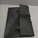 11x17 Portfolio Case Black Art Portfolio Folder for Tabloid Paper, Documents, Drawings, and Prints Lightweight Poly Organizer for Artwork, Business, or School Fits 1.5" of 11 x 17 Storage