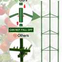 Tomato Cages,6 Pack MQJIAZHI 51.2inch Adjustable - Rust-Proof Tool-Free Trellis for Raised Garden Bed & Climbing Plants