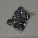 12 Pcs Black 23 mm Genuine Leather Cover Buttons Football Buttons with Shank Sew for Clothes Dress Coats Jackets Sweaters Blazers Jeans Handicrafts Fall Sewing Accessories