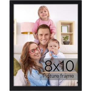 Giftgarden 8x10 Picture Frame Black, 8 by 10 Thin Photo Frame for Wall Tabletop Display, Single