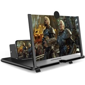 14 Inch Smartphone Screen Magnifier 3D HD Foldable Amplifier Phone Stand with Adjustable Angle Gift for Mom Dad Family Portable Universal Enlarger Movies Gaming Video