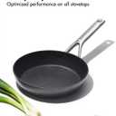 OXO Professional 8" Frying Pan Skillet, Hard Anodized Ceramic Nonstick Cookware PFAS-Free, Induction Suitable, Stainless Steel Handle, Diamond Reinforced Coating, Dishwasher Safe, Oven Safe, Black